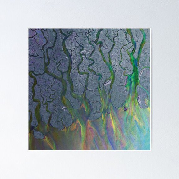 An Awesome Wave Indie Album Geometric Concept Art Wall Decor, Unframed Canvas