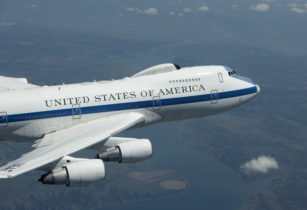 An E-4B National Airborne Operations Center aircraft Canvas Art - HIGH-G ProductionsStocktrek Images (35 x 24)