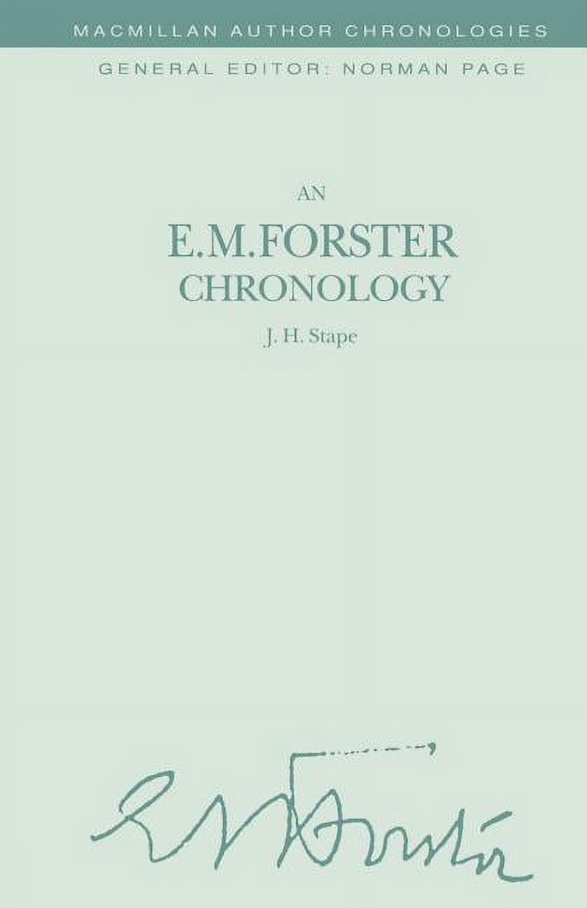 M. Forster An E. M. Forster Chronology - Walmart.com