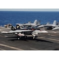 thumbnail image 1 of An EA-18G Growler lands aboard USS George HW Bush Poster Print by Stocktrek Images (17 x 11), 1 of 1