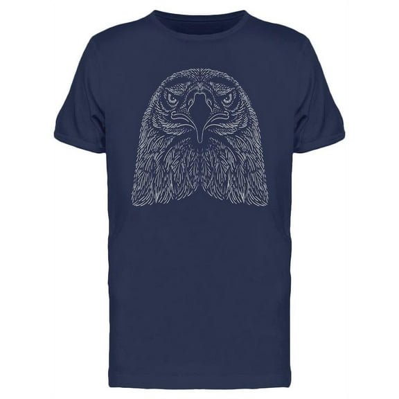 An Eagle Face Portrait T-Shirt Men -Image by Shutterstock, Male XX-Large