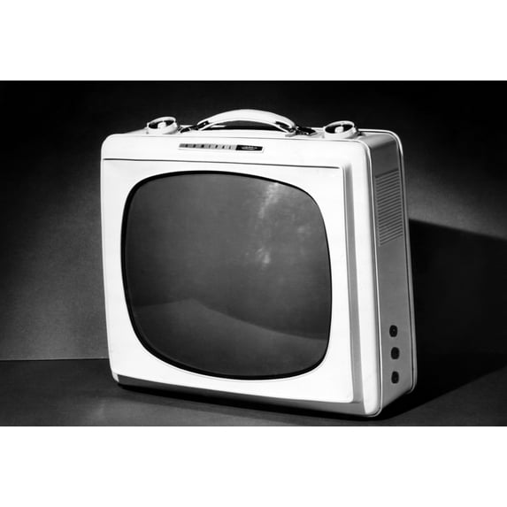 An Early Portable Television Set From Admiral Corporation History (36 x 24)