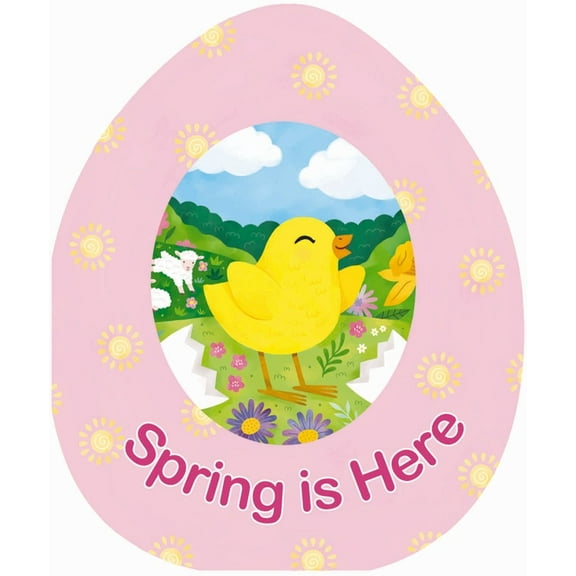 An Easter Egg-Shaped Board Book Spring Is Here, (Board Book)