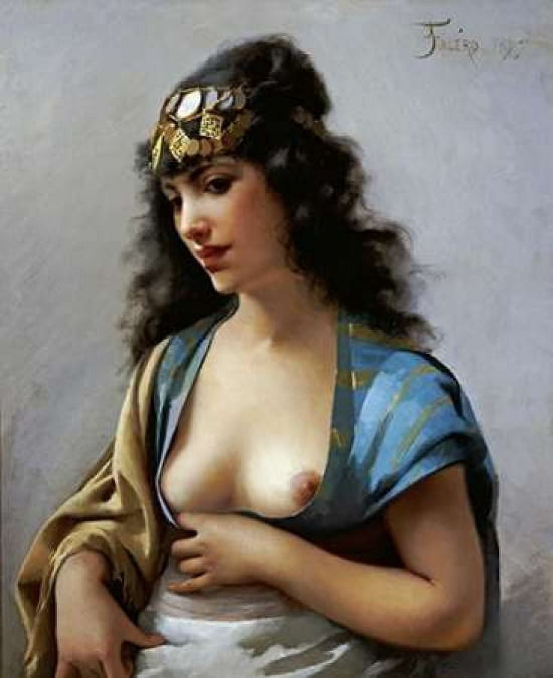 An Eastern Beauty Canvas Art - Luis Riccardo Falero (20 x 24)
