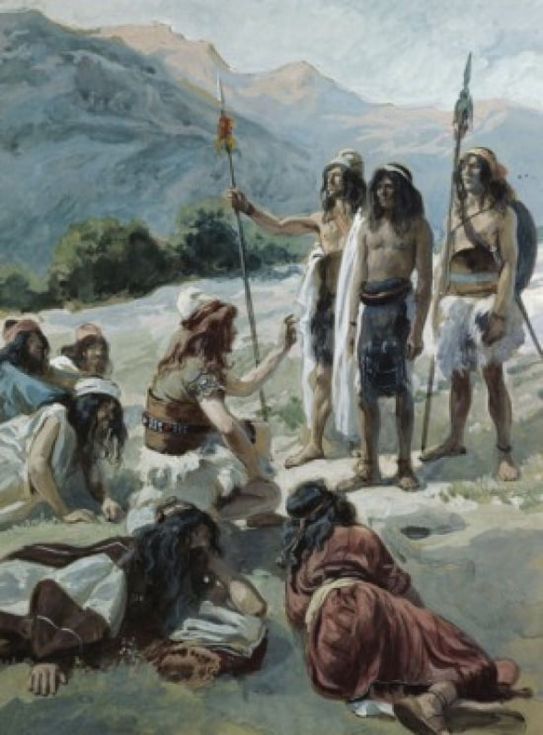 An Egyptian is Brought to David James Tissot (1836-1902French) Watercolor on paper Jewish Museum New York Canvas Art - James Tissot (24 x 36)