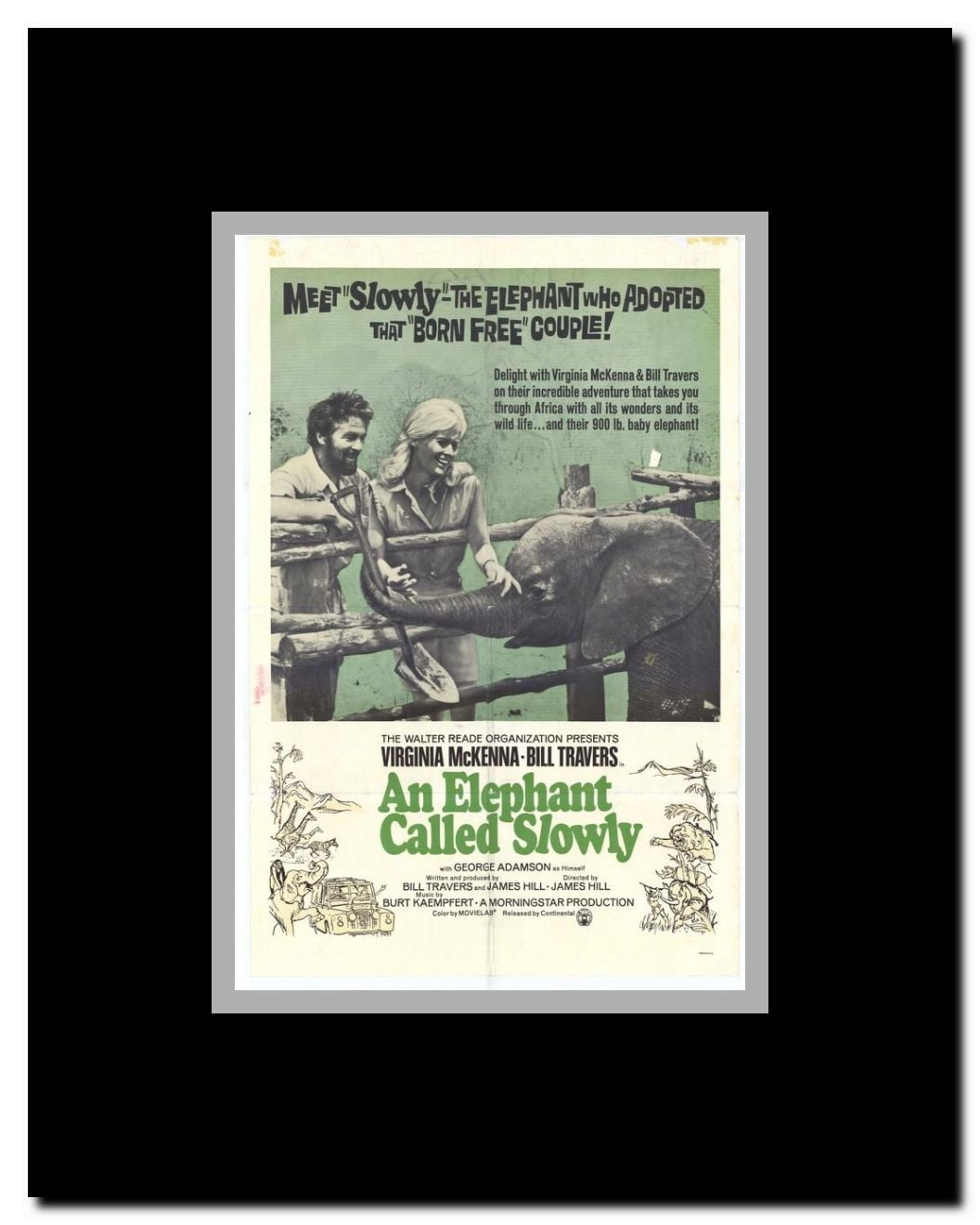 An Elephant Called Slowly Framed Movie Poster