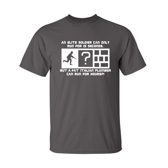 An Elite Soldier Can Only Run Sarcastic Humor Graphic Novelty Funny T Shirt