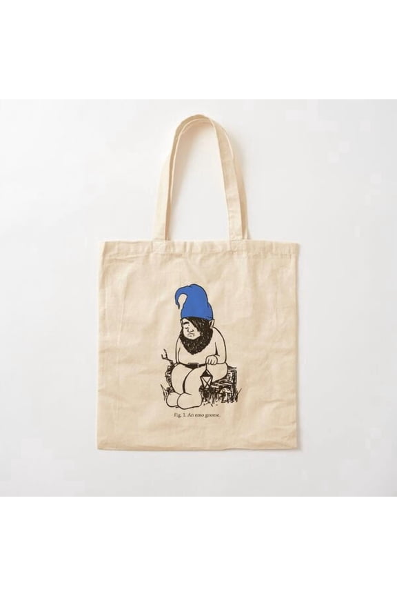 An Emo Gnome Canvas Tote Bags, Reusable Shopping Bag