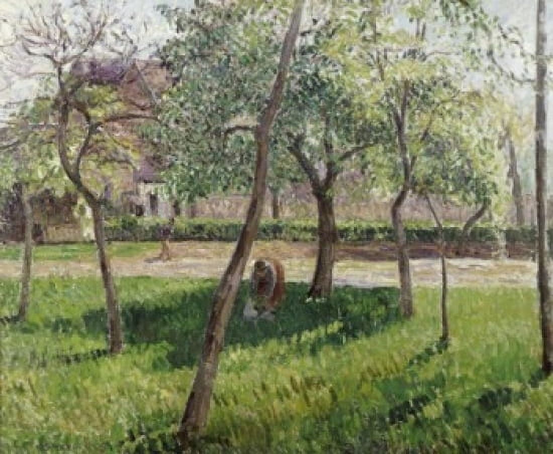 An Enclosure in Eragny (Un Clos a Eragny) Camille Pissarro (1830-1903French) Canvas Art - Camille Pissarro (24 x 36)