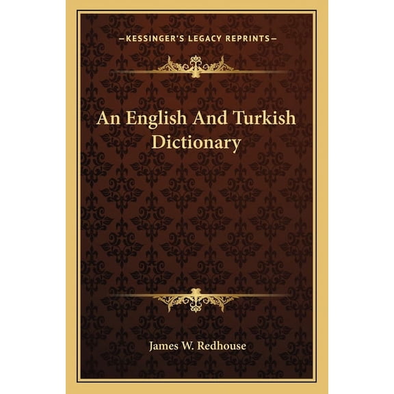 An English And Turkish Dictionary (Paperback)