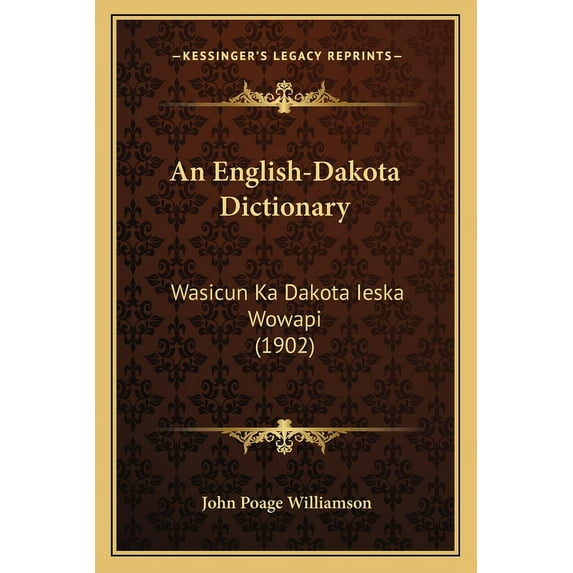An English-Dakota Dictionary (Paperback)