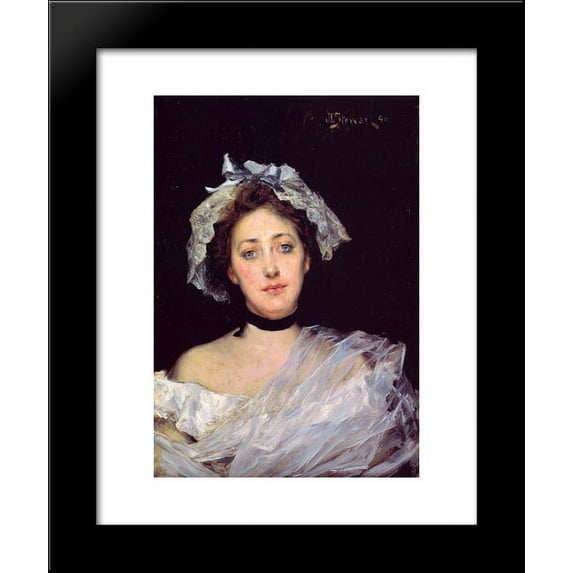 An English Lady 20x24 Framed Art Print by Julius LeBlanc Stewart