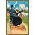 thumbnail image 1 of An English Victorian dermatological skin soap advertised on this trade card.  Features a Dutch couple. Poster Print by unknown (24 x 36), 1 of 1