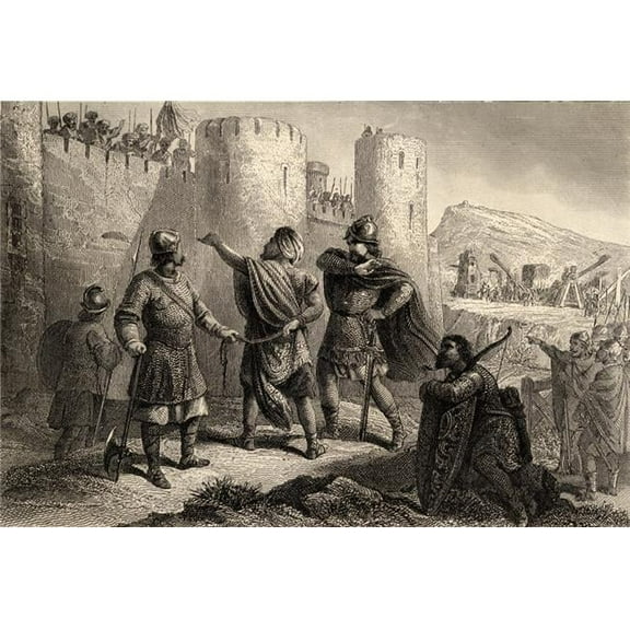 An Episode From Barcelona Spain by Ludovico Pio C.800 Poster Print - 18 x 12