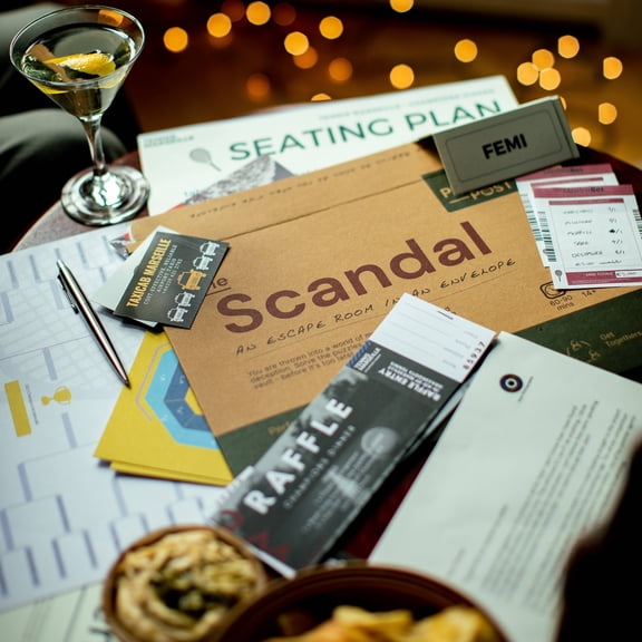 An Escape Room in An Envelope: Dinner Party Board Game Scandal