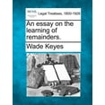thumbnail image 1 of An Essay on the Learning of Remainders. (Paperback), 1 of 1