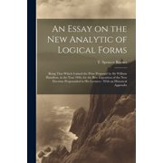 An Essay on the new Analytic of Logical Forms Paperback