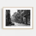thumbnail image 1 of An Evening in Brera B&W - Milan Lombardy Italy Photography Oak Framed Wall Art Print 20 x 30 inches, 1 of 6