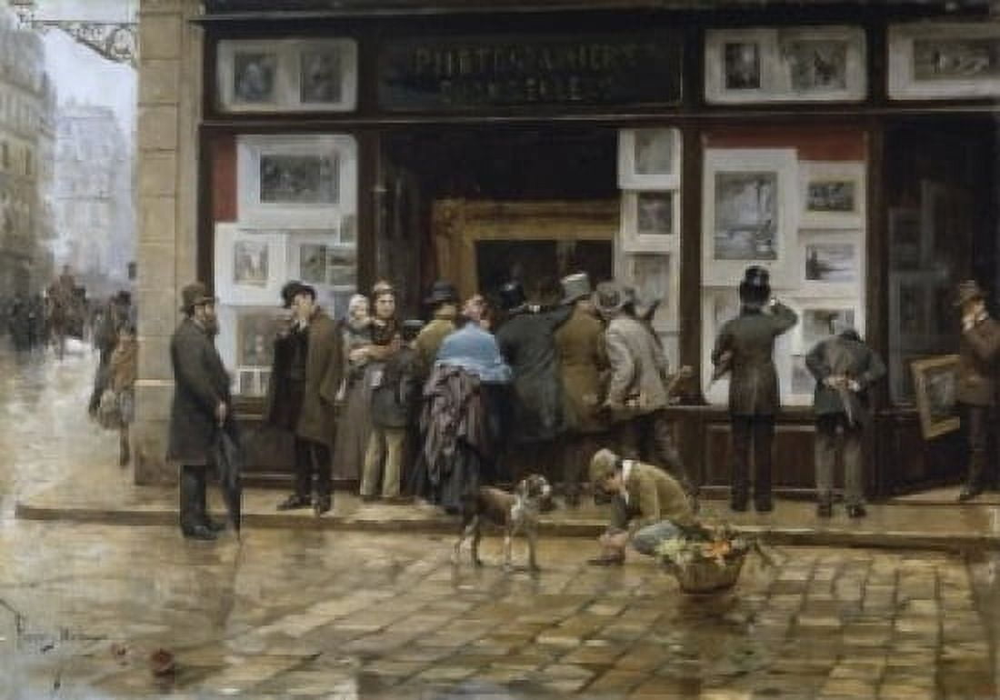 An Exposition of Painting  Juan Ferrer y Miro (b1850Spanish)    Canvas Art - Juan Ferrer y Miro (24 x 36)