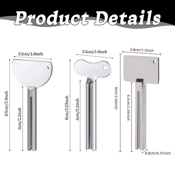 An Extruder Toothpaste Squeezer Metal Tube Squeezer Key Stainless Toothpaste Roller Tube Wringer For Paint Cosmetic And Dye