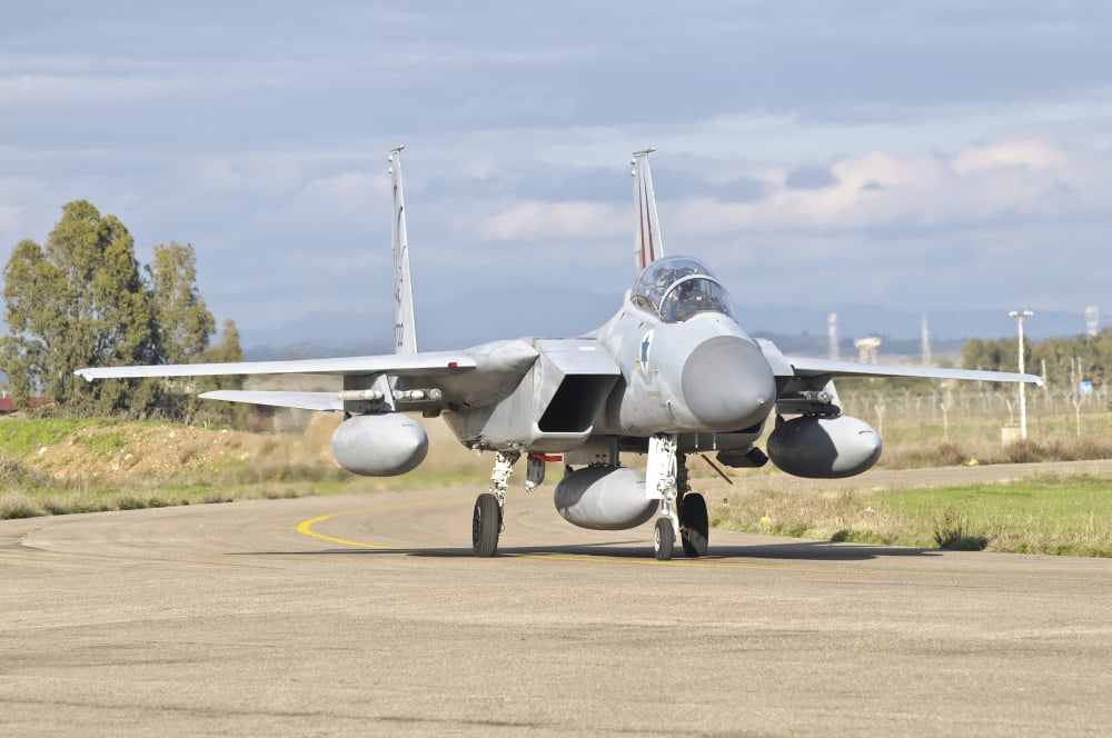 An F-15D BAZ of the Israeli Air Force Canvas Art - Giovanni CollaStocktrek Images (18 x 12)