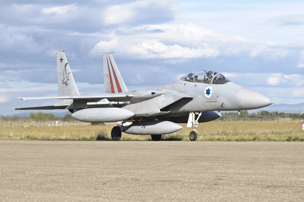 An F-15D BAZ of the Israeli Air Force Canvas Art - Giovanni CollaStocktrek Images (18 x 12)