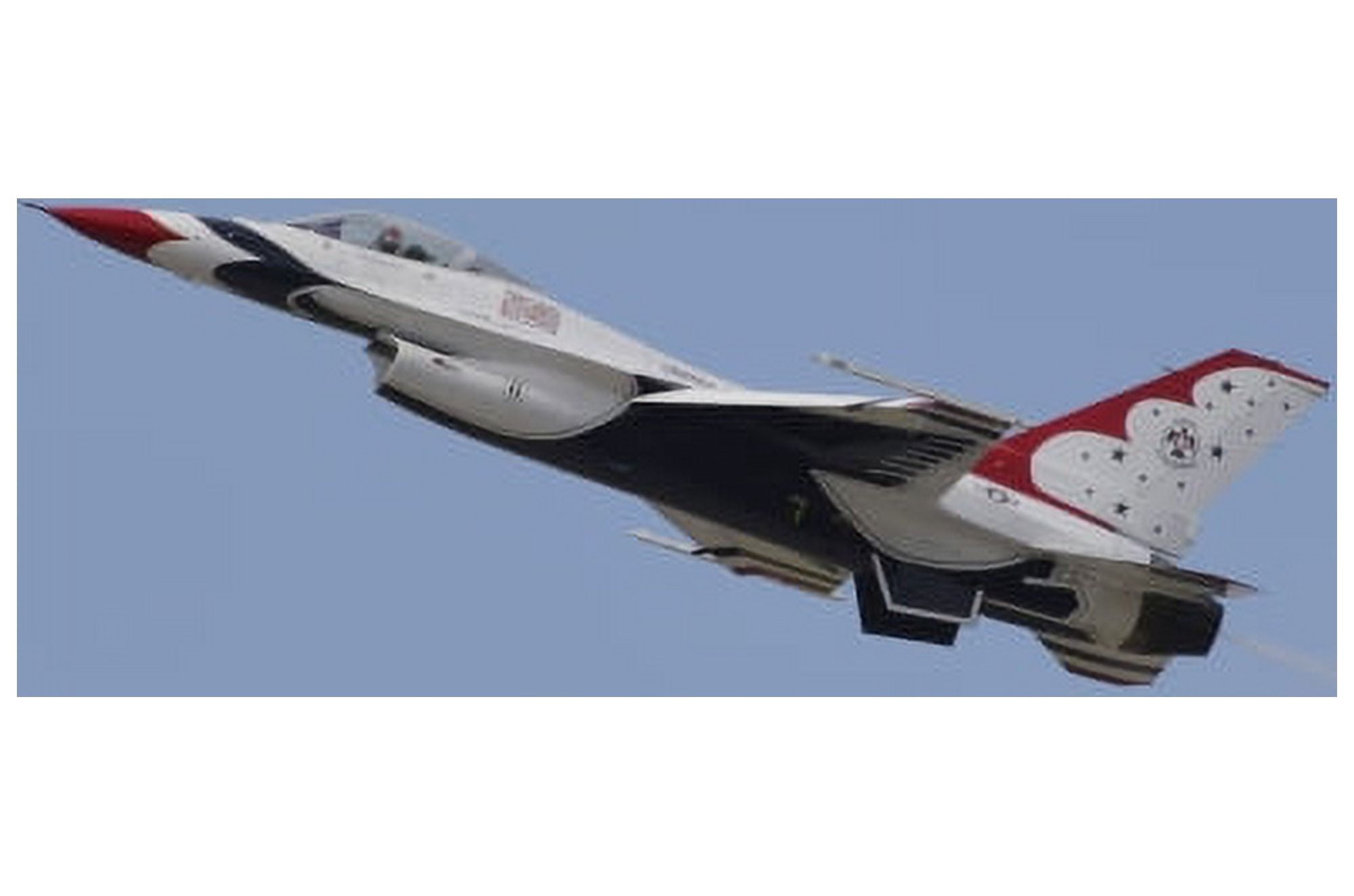 An F-16 of the United States Air Force Thunderbirds Canvas Art - Stocktrek Images (35 x 23)