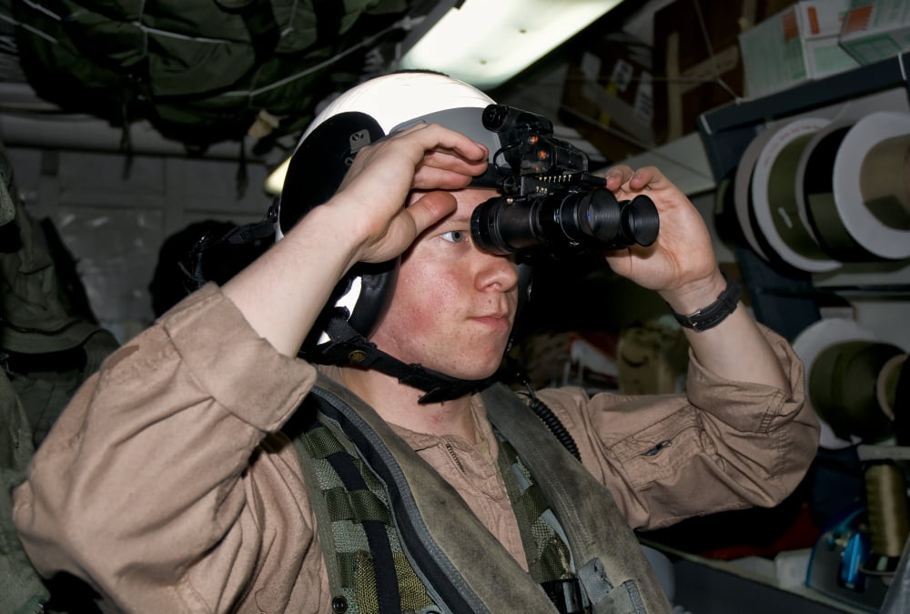 An FA-18 Super Hornet pilot prepares for a mission Canvas Art - Giovanni CollaStocktrek Images (17 x 12)
