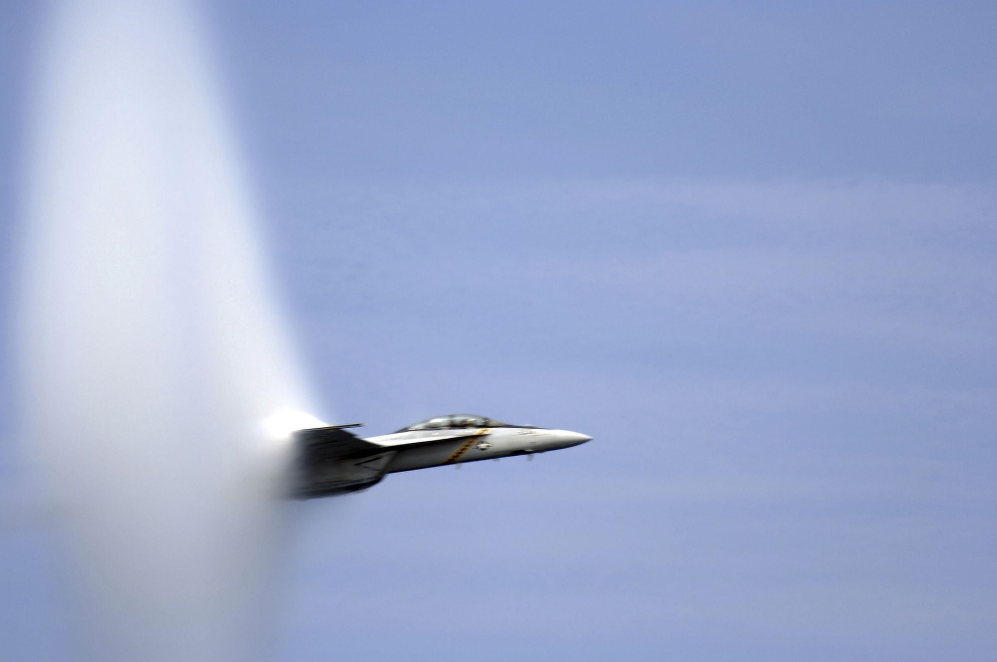 An FA-18E Super Hornet reaches the speed of sound Canvas Art - Stocktrek Images (35 x 23)