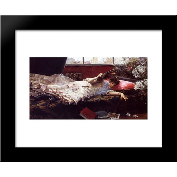 An Idle Afternoon 20x24 Framed Art Print by Julius LeBlanc Stewart
