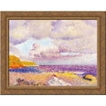 thumbnail image 1 of An Incoming Storm 24x20 Gold Ornate Wood Framed Canvas Art by Henri-Edmond Cross, 1 of 2