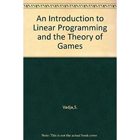 Pre-Owned An Introduction Linear Programming and the Theory of Games. 9780412203107 Used