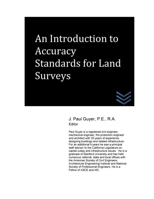 An Introduction to Accuracy Standards for Land Surveys (Paperback ...