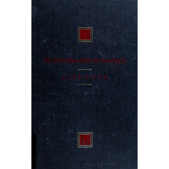 Pre-Owned An Introduction to Analysis (Hardcover) 0534915000 9780534915001