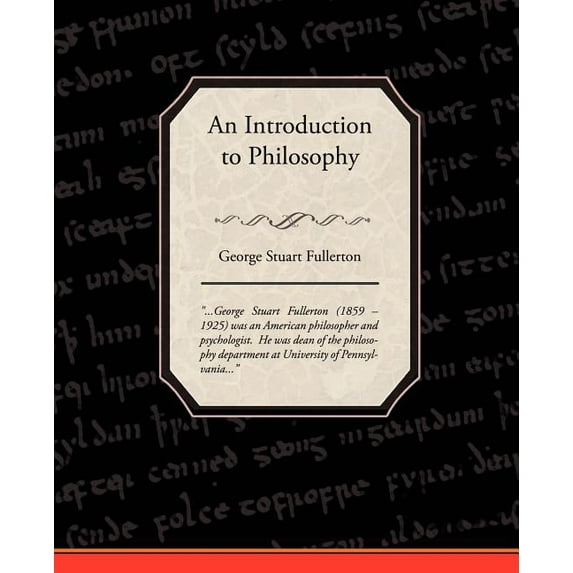 An Introduction to Philosophy, (Paperback)