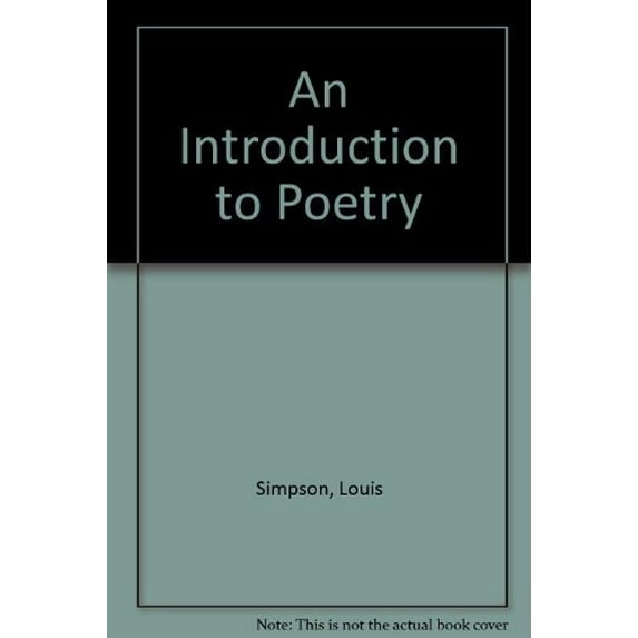 Pre-Owned An Introduction to Poetry Paperback