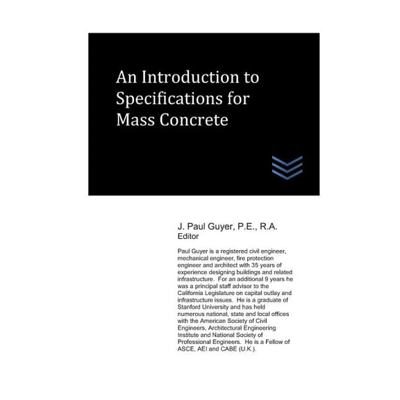 Concrete Engineering: An Introduction to Specifications for Mass Concrete (Paperback)