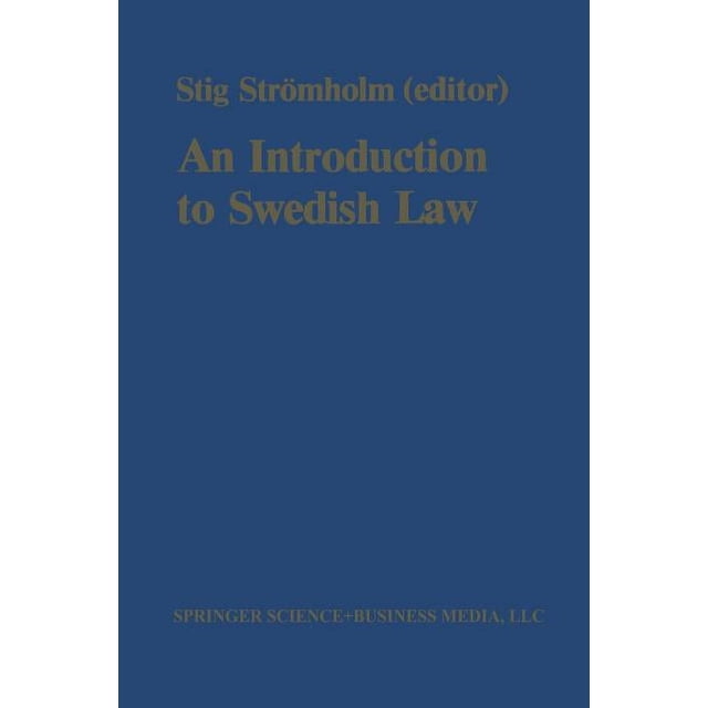 Sweden Introduction An Introduction to Swedish Law: Volume 1, (Paperback) - Walmart ...