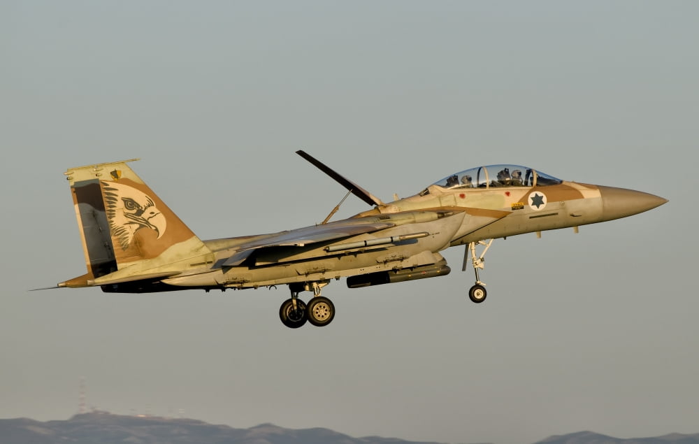 An Israeli Air Force F-15I Raam Canvas Art - Giovanni CollaStocktrek Images (18 x 12)