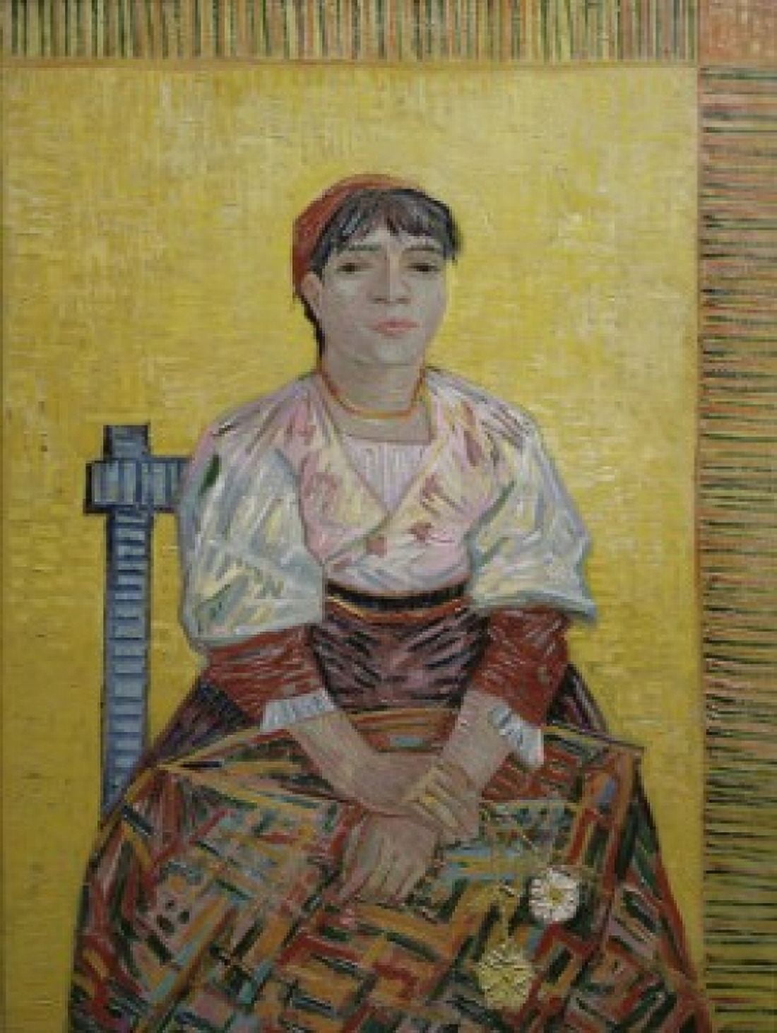 An Italian Woman 1887 Vincent van Gogh (1853-1890Dutch) Musee dOrsay Paris Canvas Art - Vincent van Gogh (18 x 24)