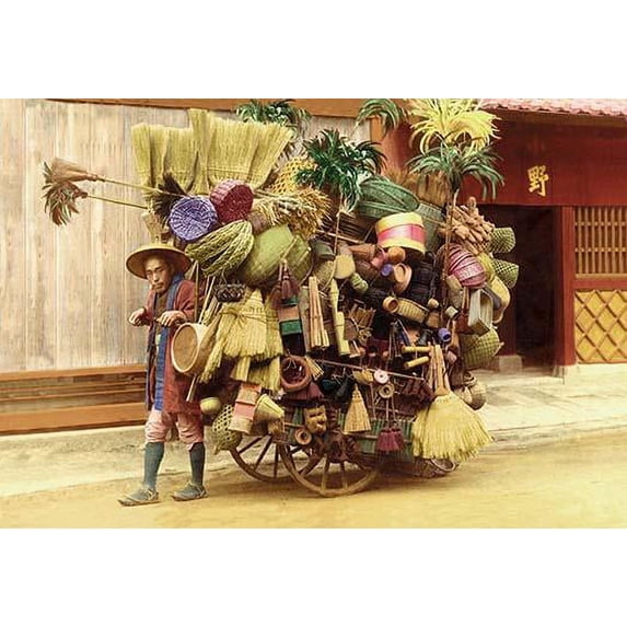 An Itinerant Merchant Fine art canvas print (20" x 30")