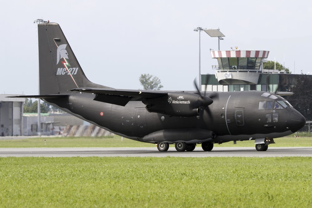 An MC-27J Praetorian of the Italian Air Force Canvas Art - Luca NicolottiStocktrek Images (34 x 23)