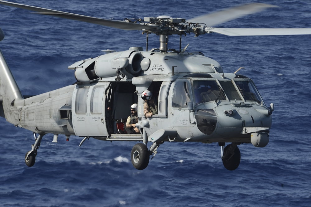 An MH-60S Seahawk helicopter Canvas Art - Stocktrek Images (34 x 23)