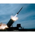 thumbnail image 1 of An MIM-104 Patriot missile is test fired Poster Print by Stocktrek Images, 1 of 2