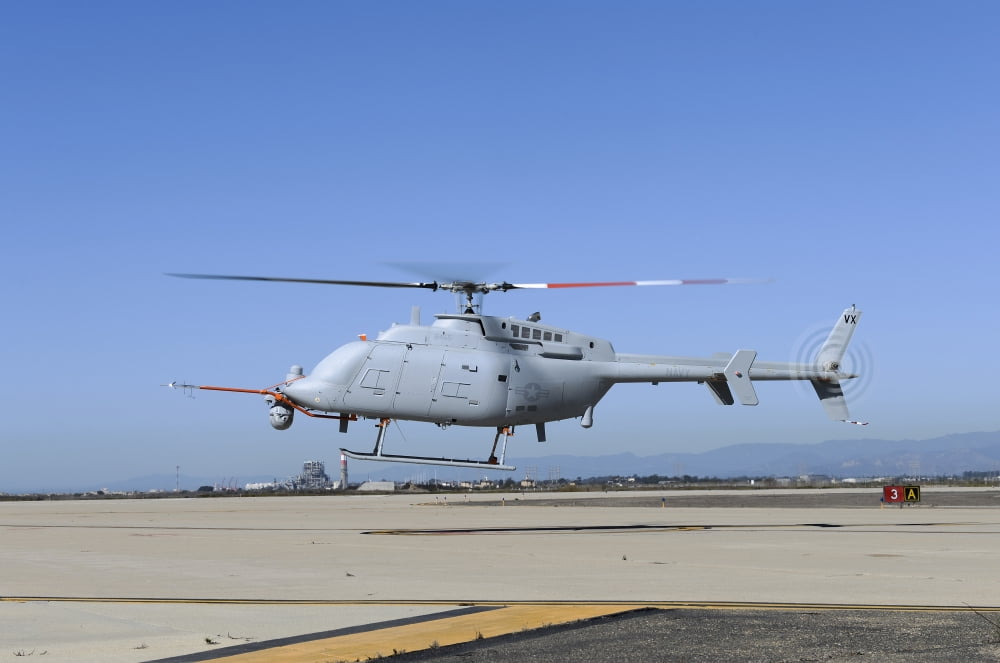 An MQ-8C Fire Scout unmanned aerial vehicle Canvas Art - Stocktrek Images (34 x 23)