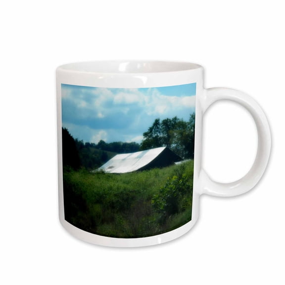 3drose, an Old Barn Hidden by Tall Grass in the Country in Kentucky, 15oz Mug