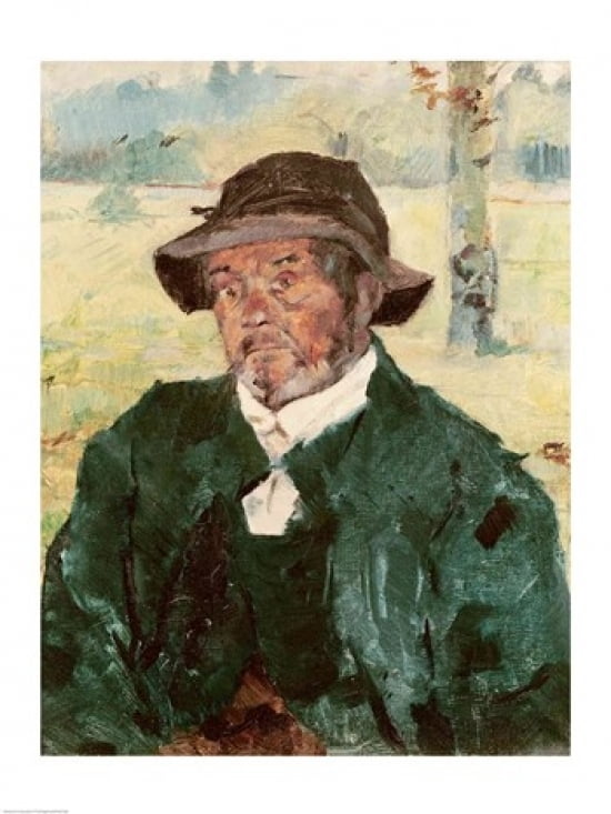 An Old Man Celeyran 1882 Canvas Art - Henri de Toulouse-Lautrec (24 x 36)