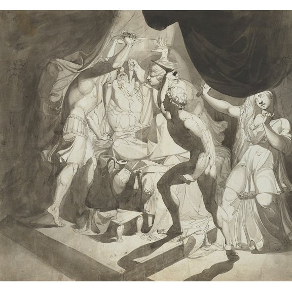 An Old Man Murdered by Three Younger Men (early 1770s) Poster Print by Henry Fuseli (18 x 24)
