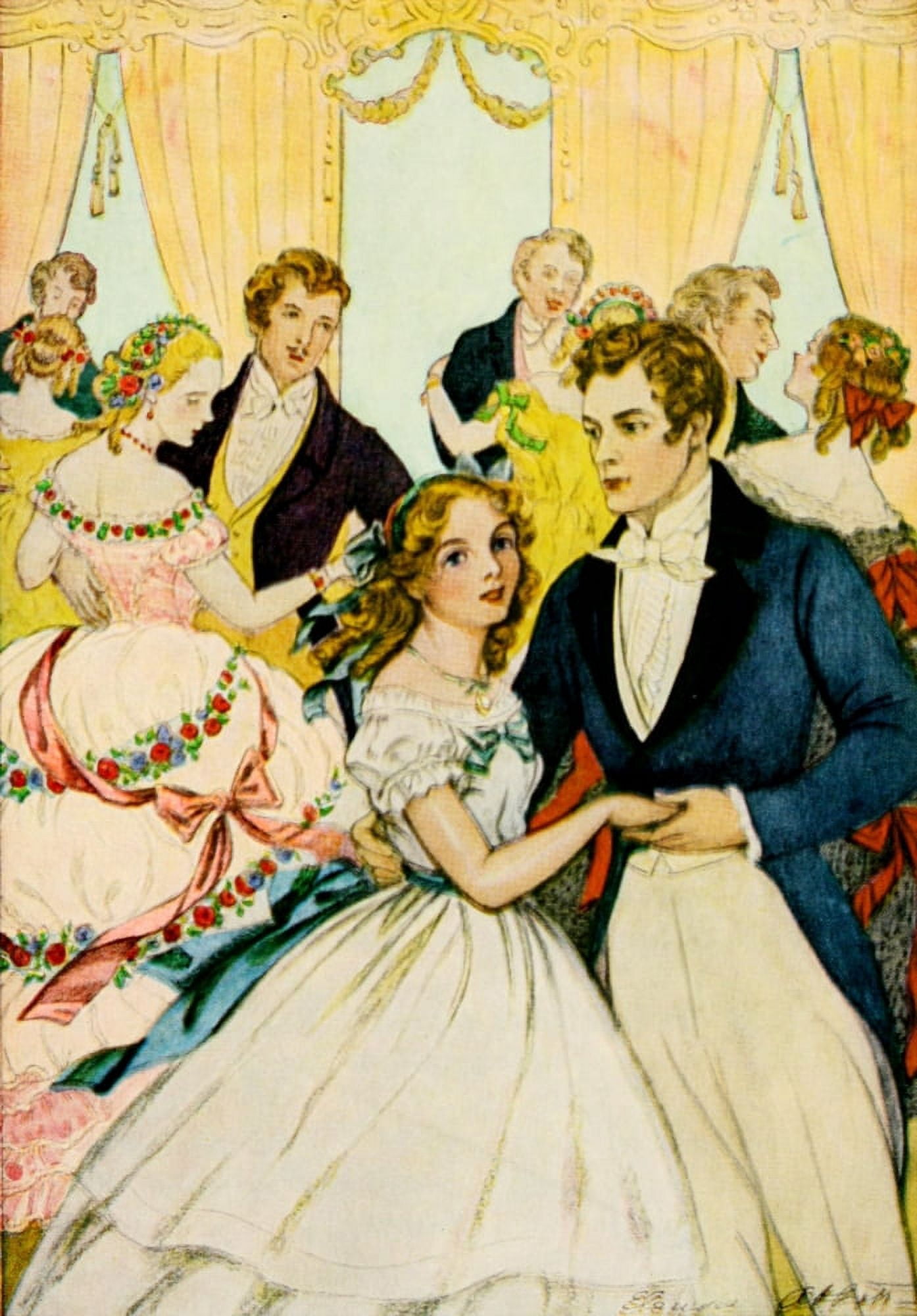 An Old-fashioned Girl 1911 No sitting still for Polly Canvas Art - Elenore Plaisted Abbott (18 x 24)