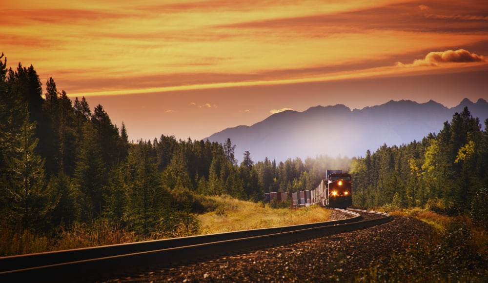 An Oncoming Train Canvas Art - Kelly Redinger Design Pics (36 x 20)